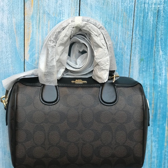 Sold COACH MINI BENNETT SATCHEL IN SIGNATURE CANVA - Picture 3 of 8
